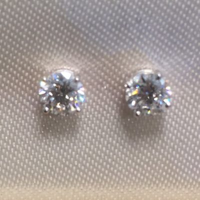 Solitair oorstekers diamant-1