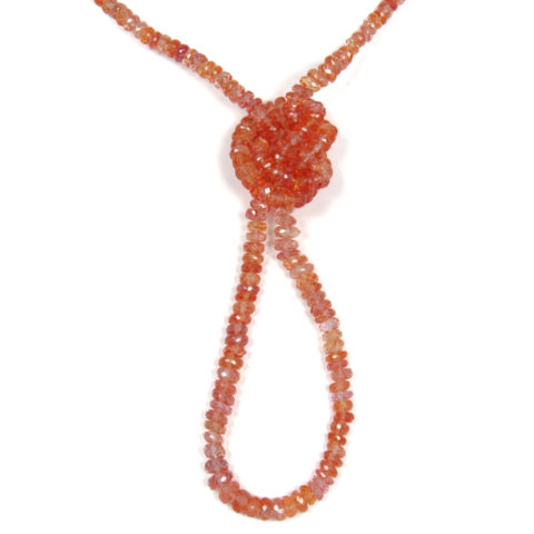Padparadscha collier